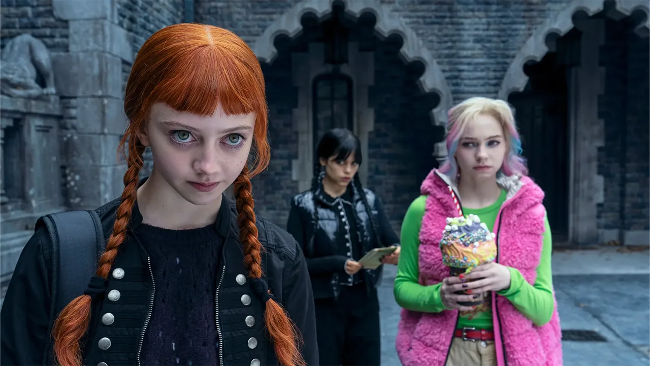 Wandinha, Agnes e Enid o trio fantástico de Wandinha